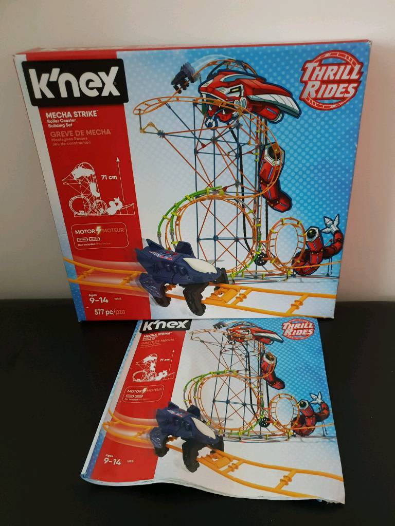 knex mecha strike roller coaster